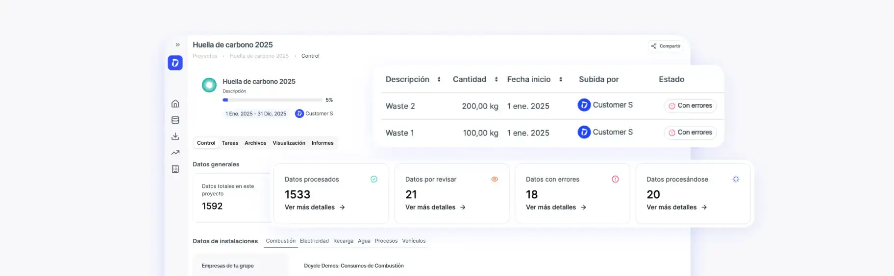 Carbon footprint template
